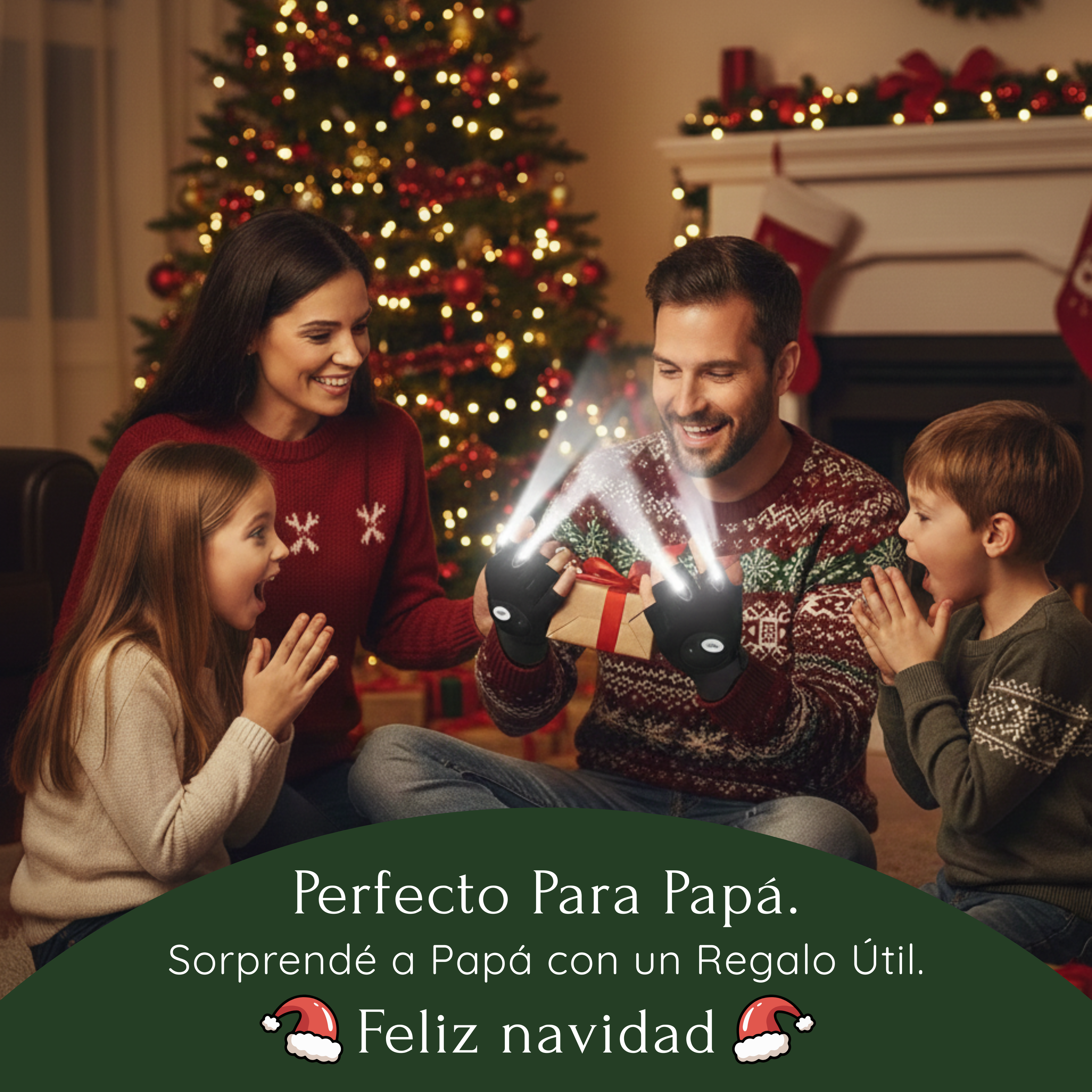 Guantes con Luz LED Manos Libres